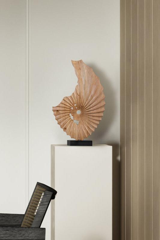 Organic Abstract Wooden Sculpture #AWS 014