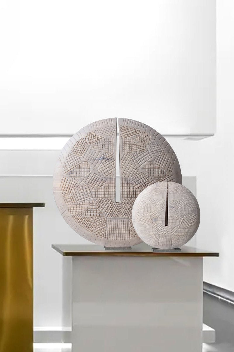 Abstract Wooden Disc Sculpture #AWS 015