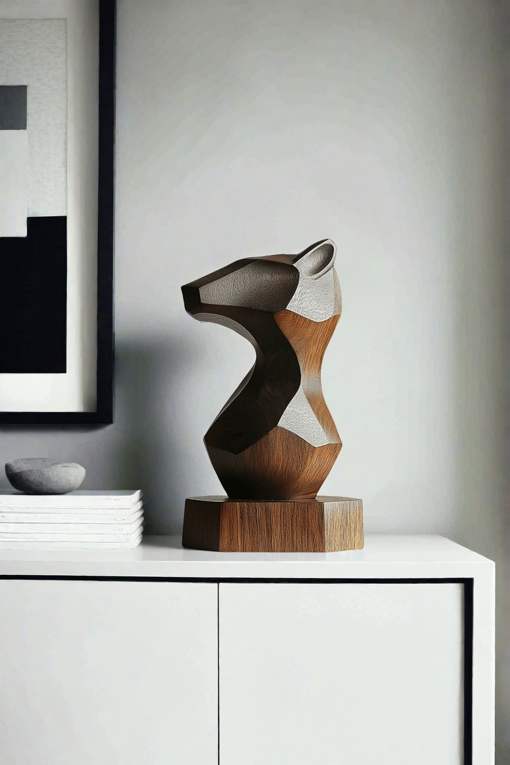 Abstract Wooden Animal Sculpture #ACF 048