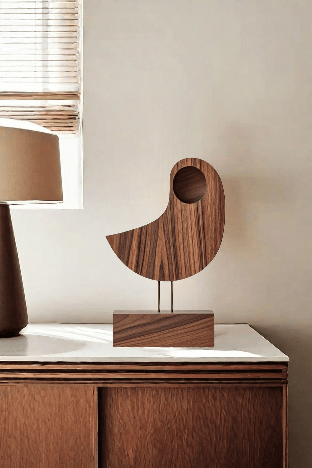 Abstract Wooden Bird Sculpture #ACF 059