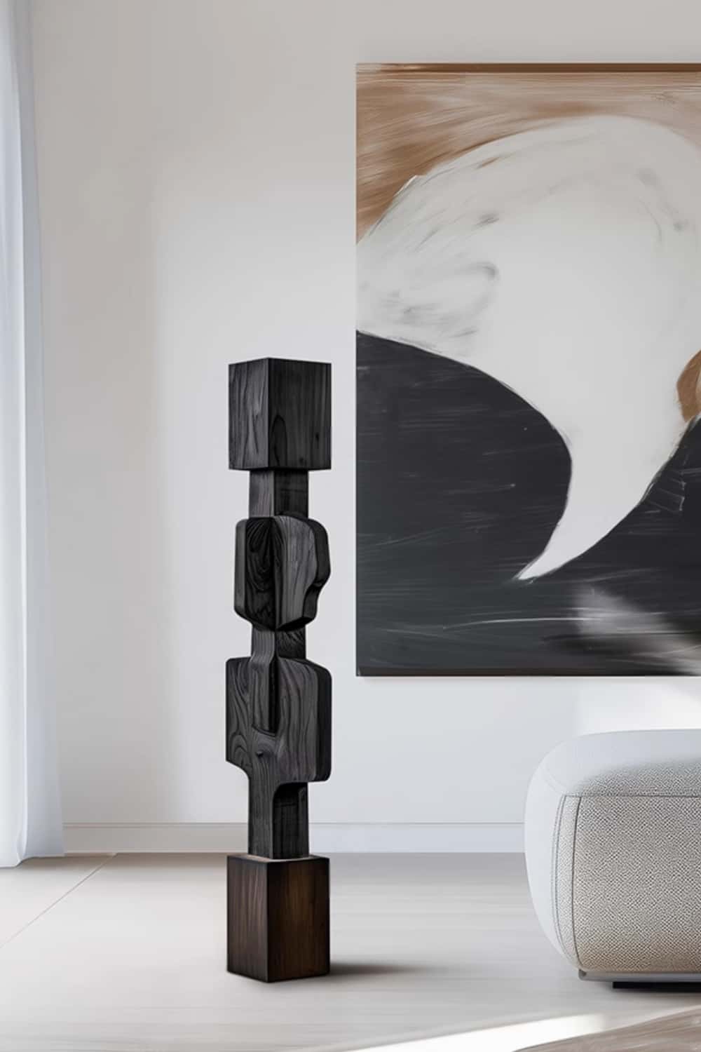 Modern Minimalist Dark Sculpture #ACF 002