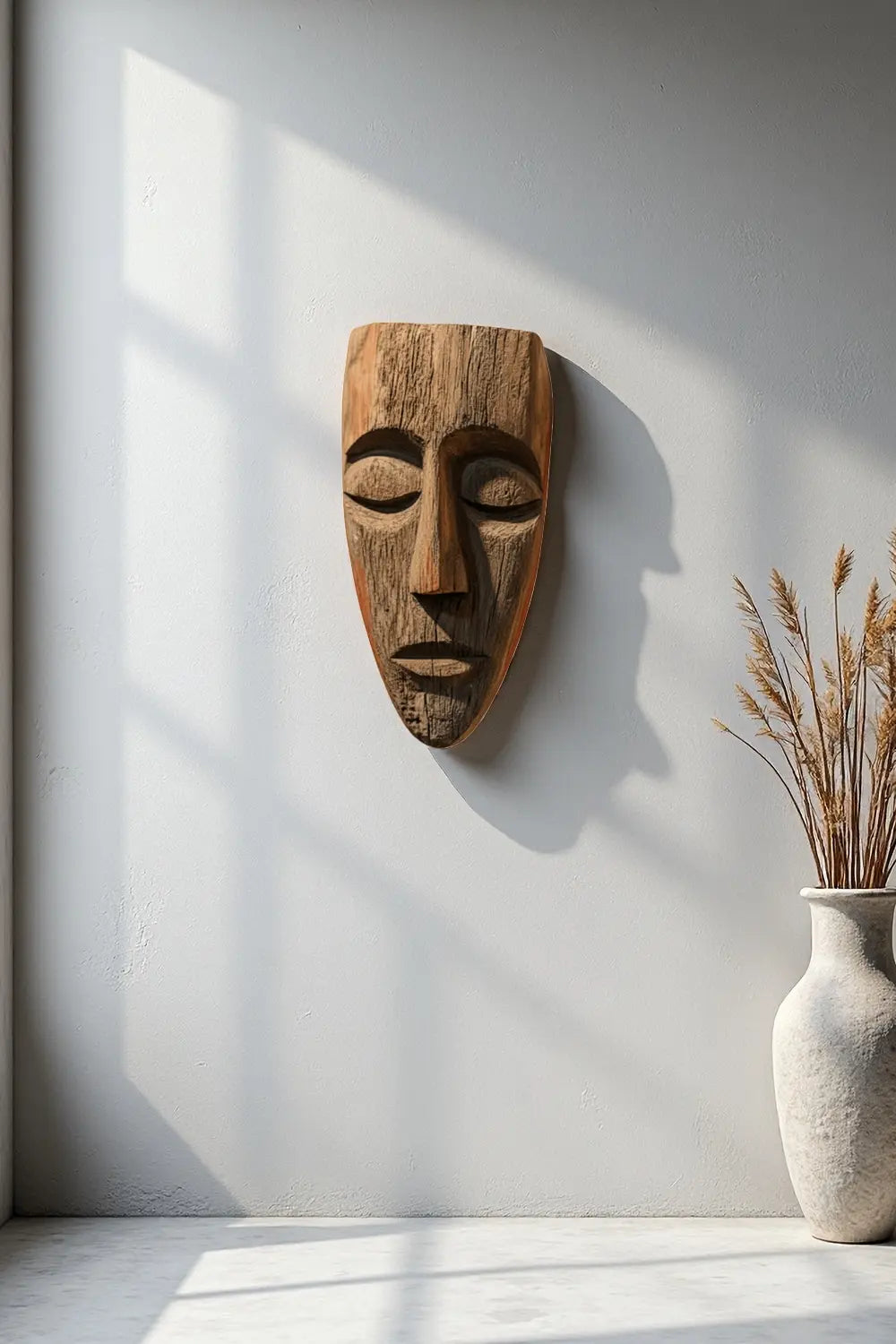 Large Rustic Wooden Mask #ACF 013