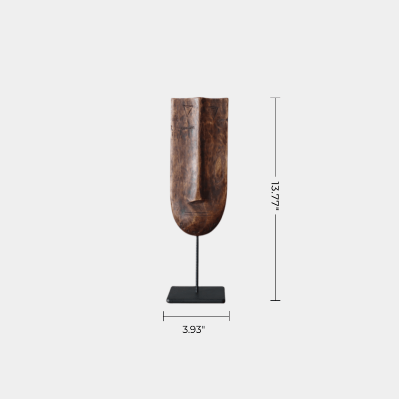 Abstract Wooden Mask Sculpture #AWS 022