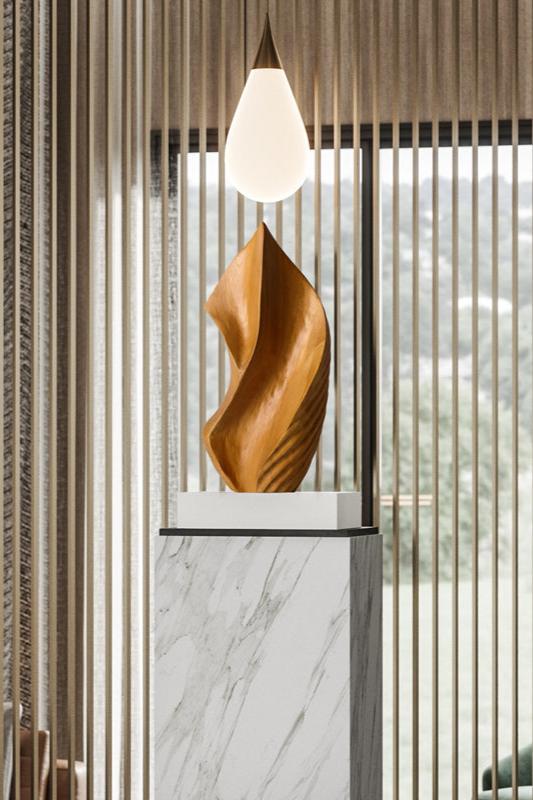 Organic Abstract Wooden Sculpture #AWS 016