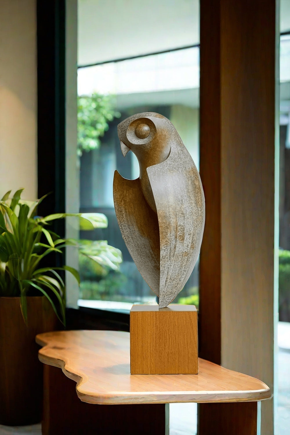 Large Modern Owl Sculpture #ACF 023