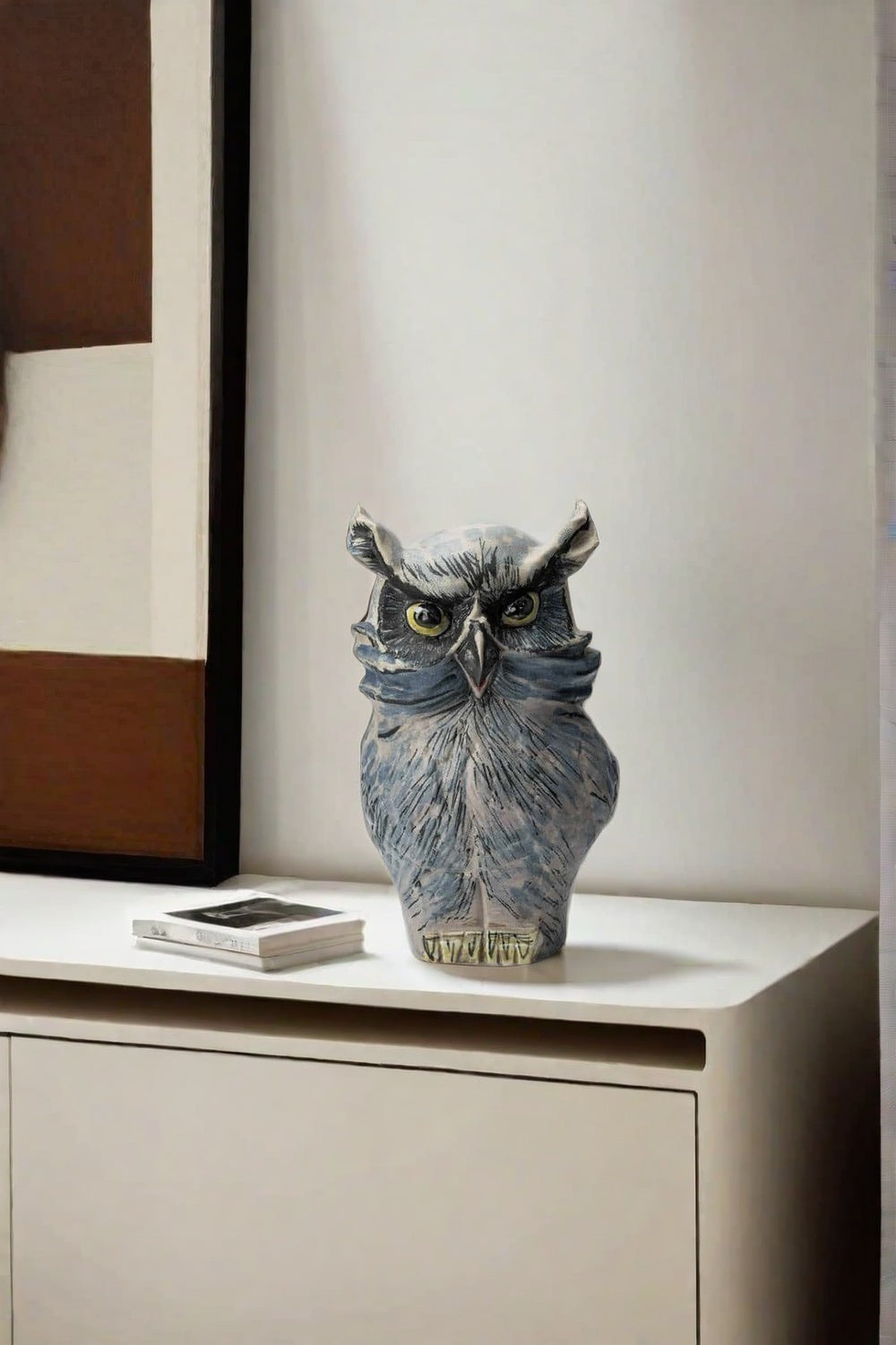 Large Neutral Owl Decor #ACF 020