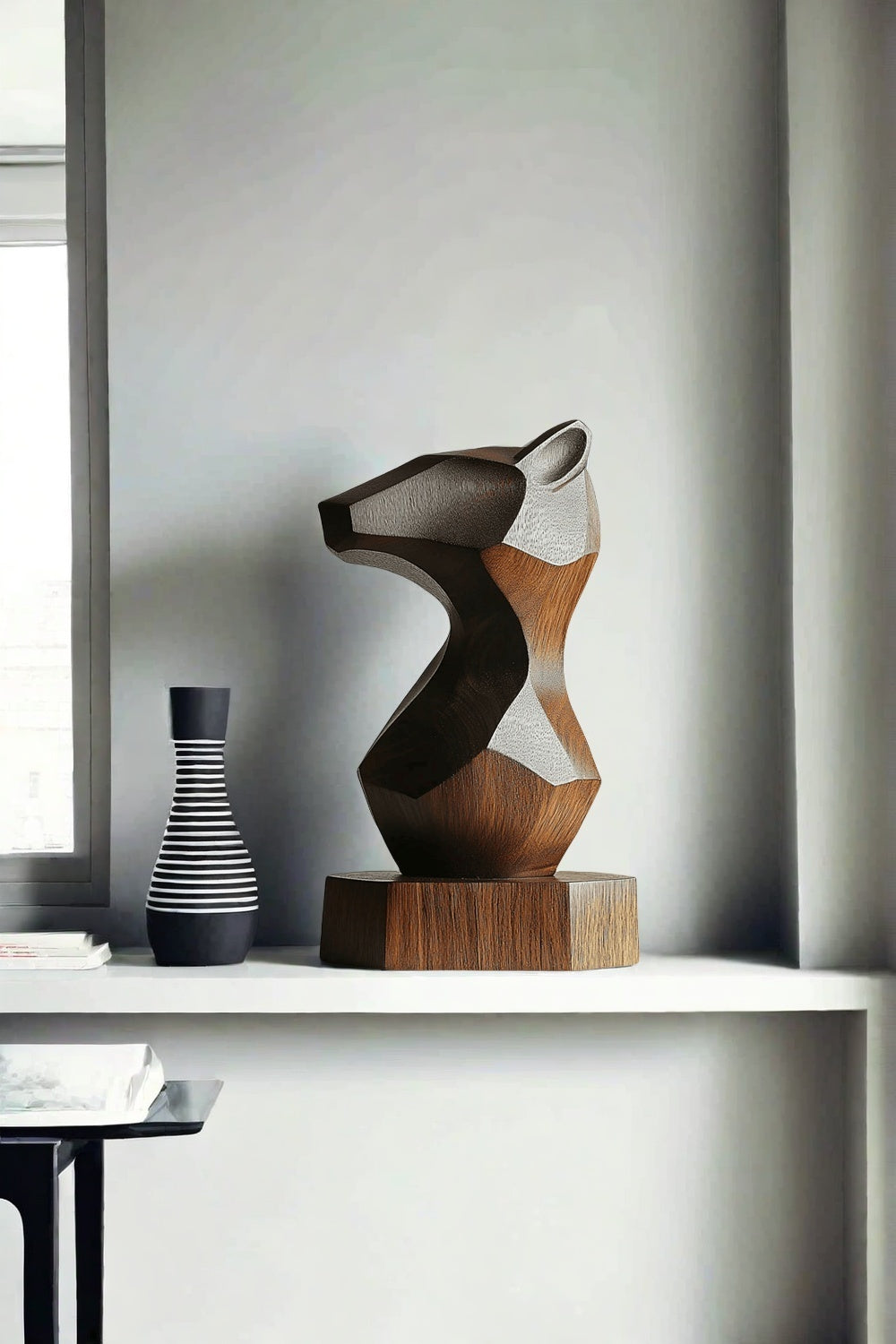 Abstract Wooden Animal Sculpture #ACF 048