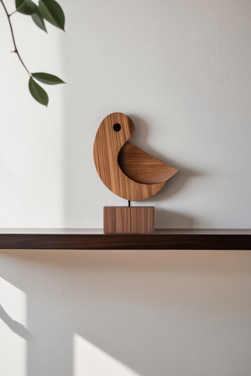Minimalist Wooden Bird Sculpture #ACF 058