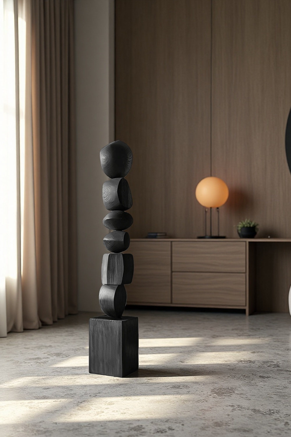 Large Modern Wooden Sculpture #ACF 005