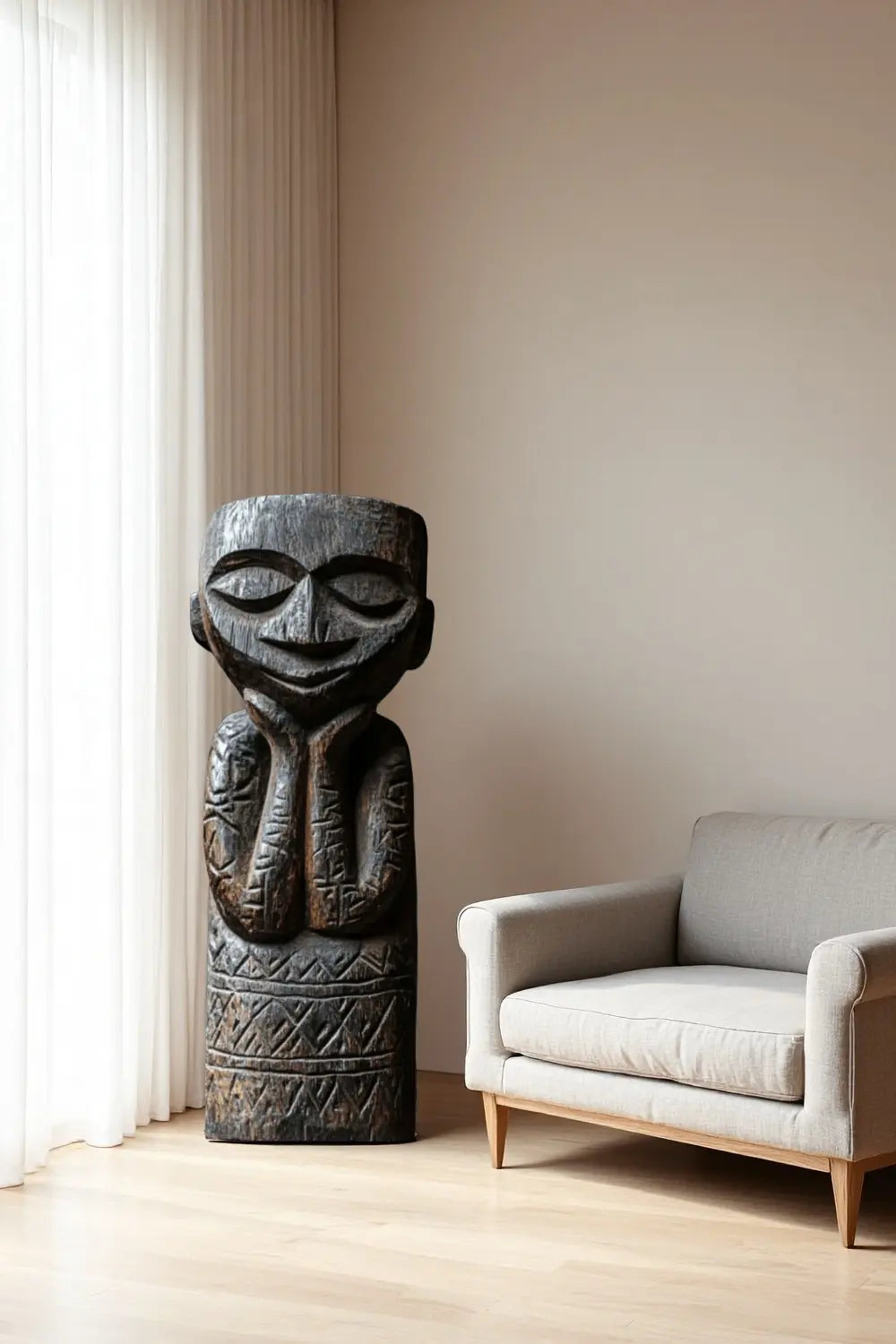 Large Tribal Wooden Figure #ACF 014