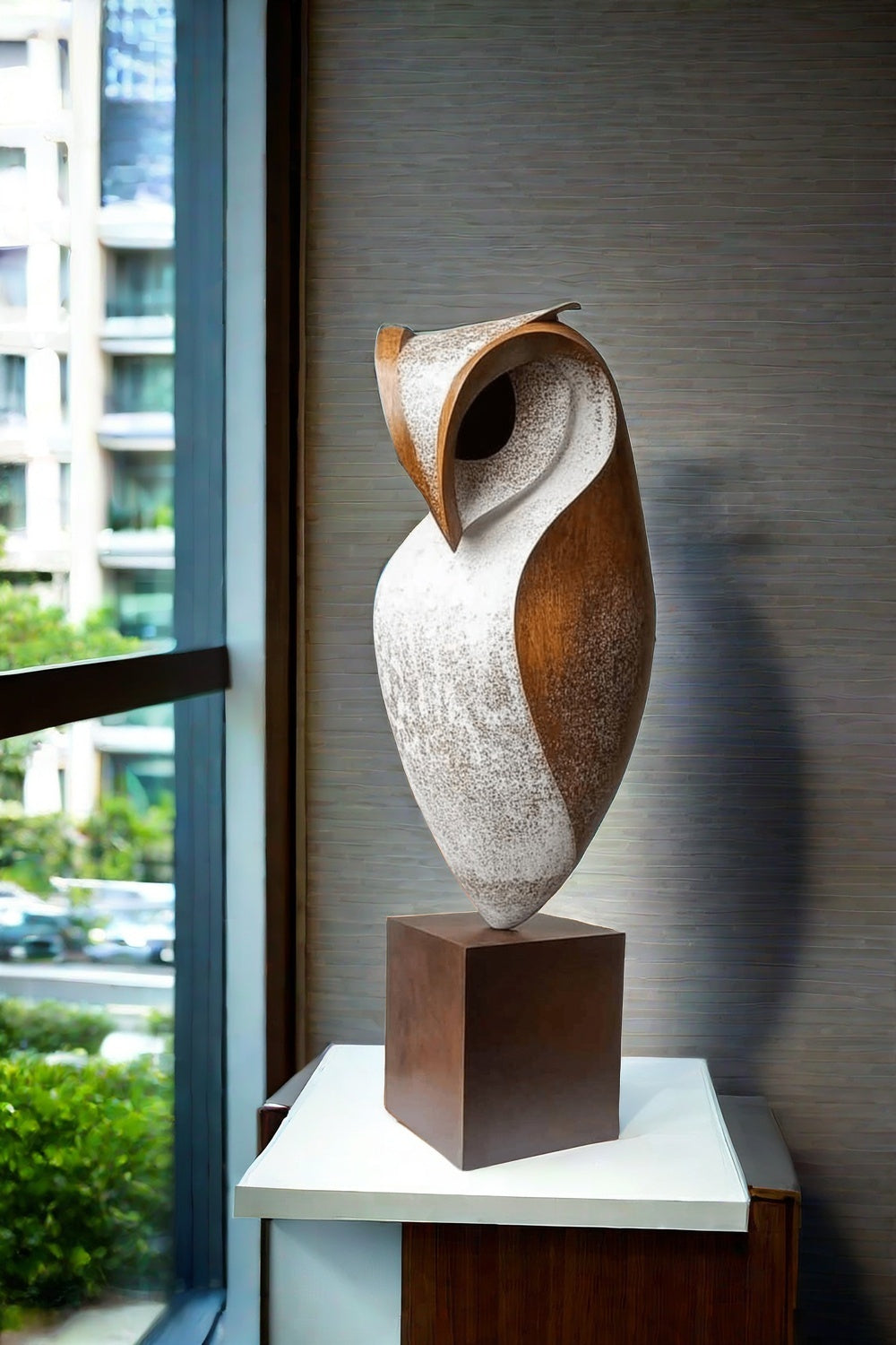 Large Modern Owl Sculpture #ACF 022