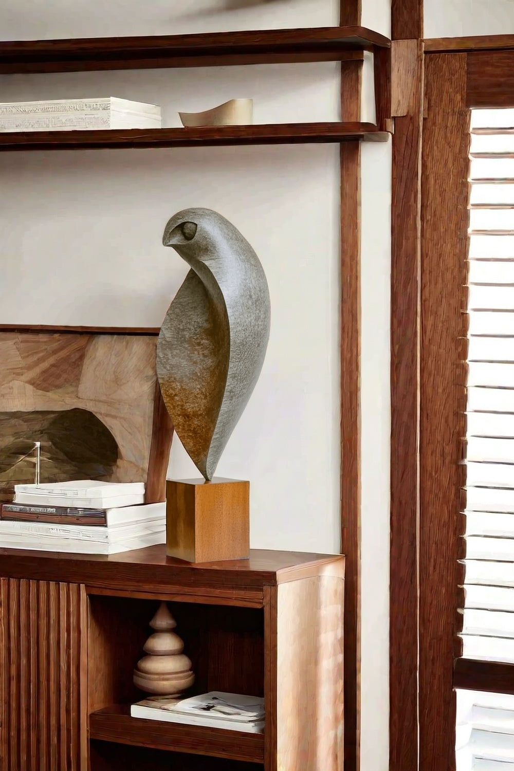 Minimalist Owl Sculpture Decor #ACF 024