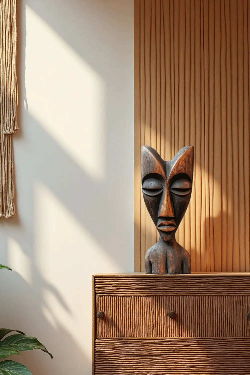 Large Tribal Wooden Mask #ACF 008
