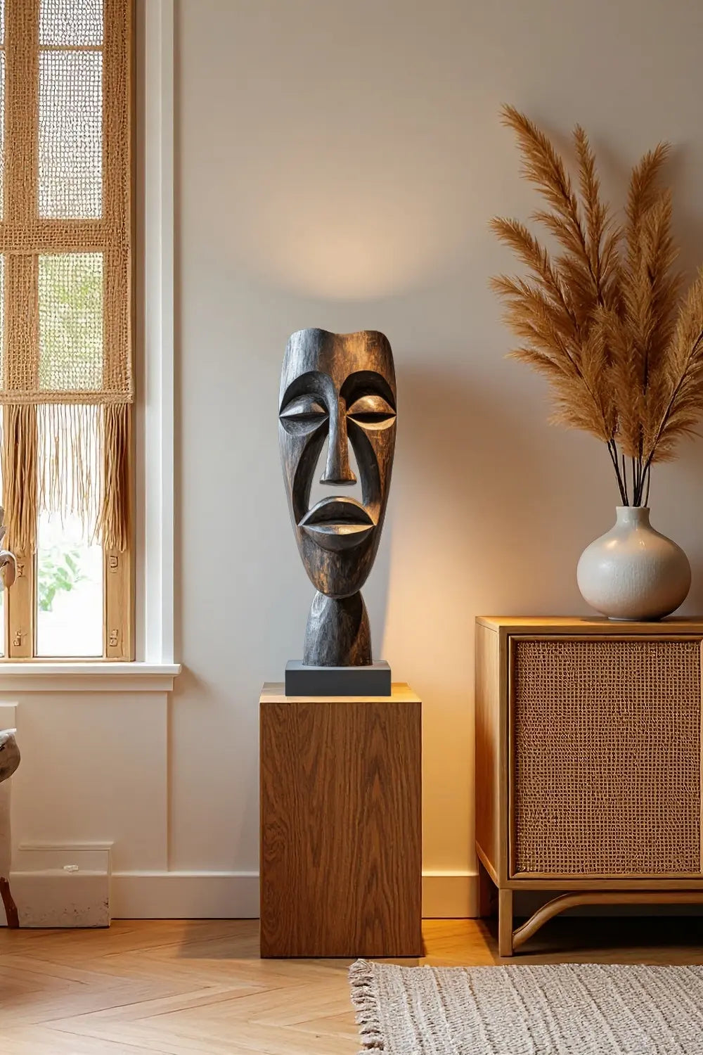Large Abstract Mask Sculpture #ACF 010