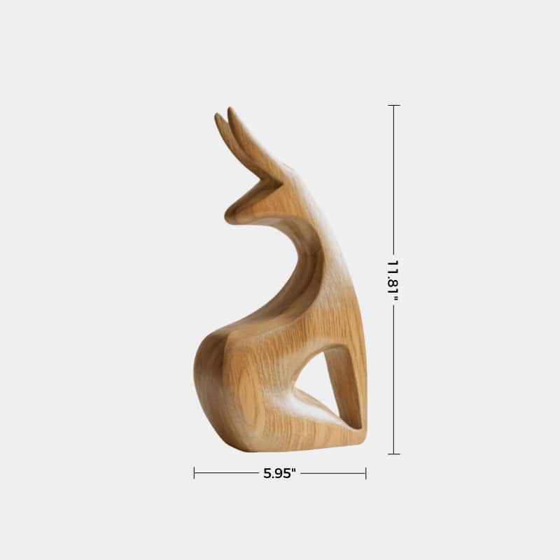 Minimalist Wooden Rabbit Sculpture #ACF 066