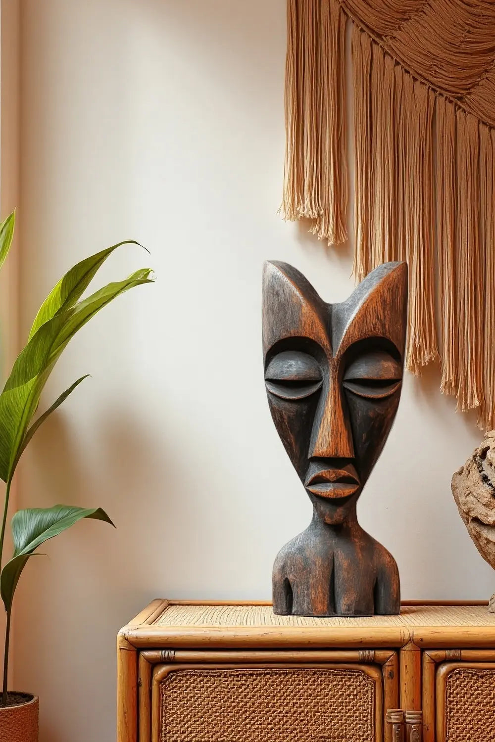 Large Tribal Wooden Mask #ACF 008